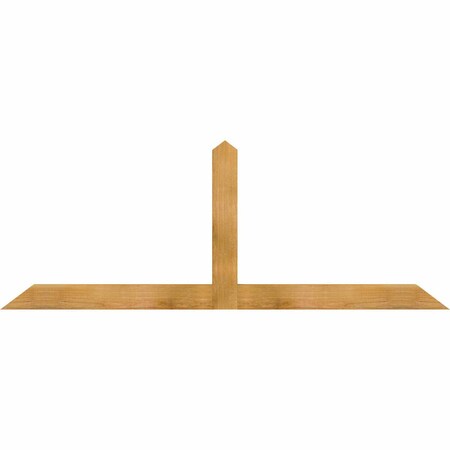 Ekena Millwork Portland Rough Sawn Timber Gable Bracket, Western Red Cedar, 72"W x 27"H x 2"D x 4"F, 9/12 Pitch GBW072X27X0204POR00RWR